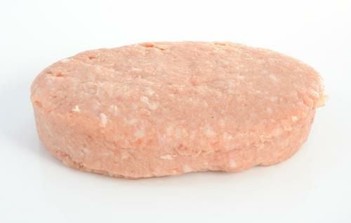 解凍した松阪牛が入った生ハンバーグ